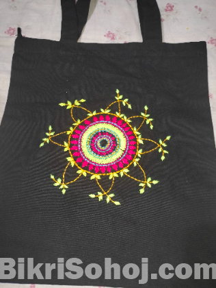 Hand-embroidered bag